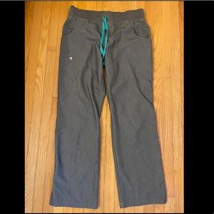 Figs Livingston Scrub Pants Small Petite Graphite
